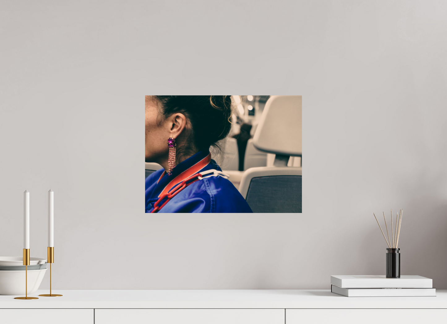 40 x 30 cm, Photo Print On Fuji Crystal DP II The girl on the train