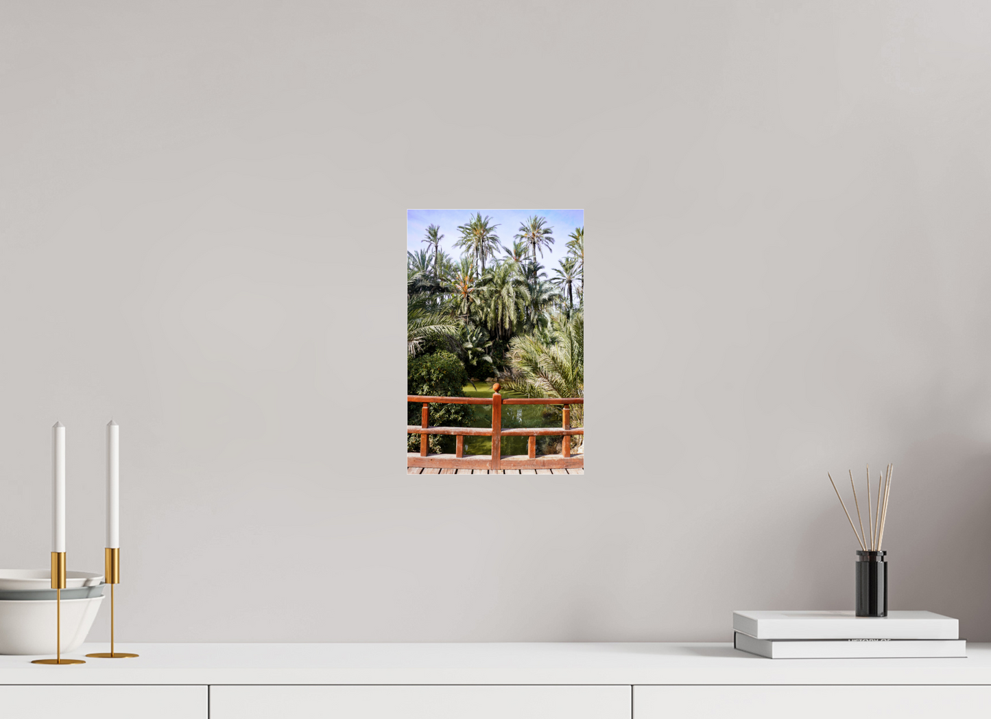 20 x 30 cm, Photo Print Under Acrylic Glass Las Palmeras
