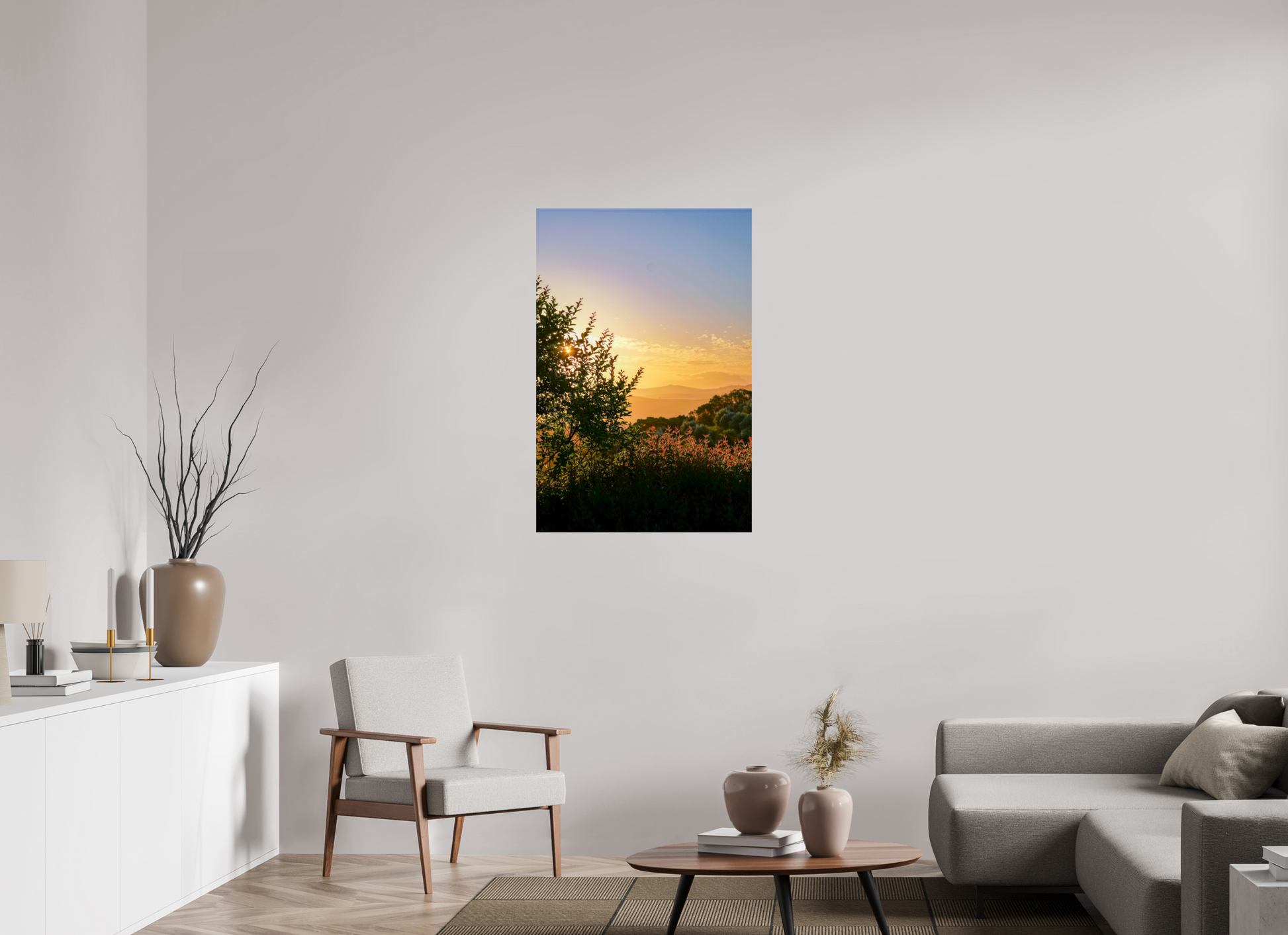 70 x 105 cm, Photo Print On Fuji Crystal DP II Stellenbosch fields