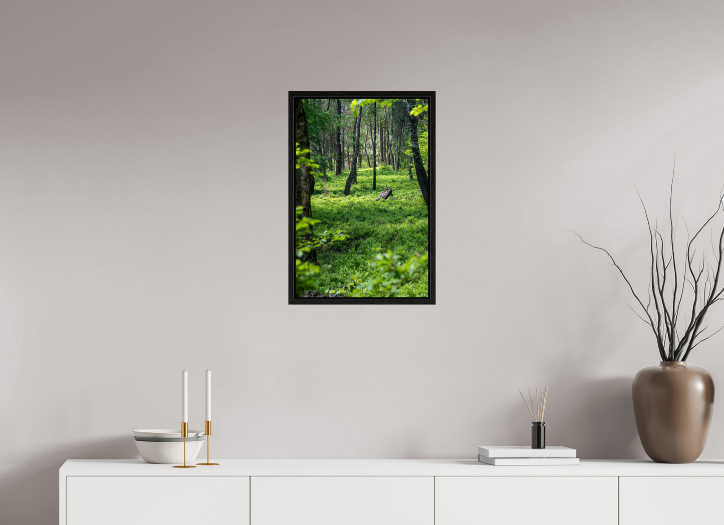 40 x 60 cm, Floater Frame The Forest Heart