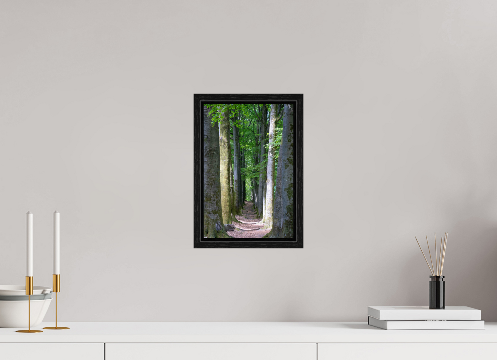 20 x 30 cm, Floater Frame Emerald Corridor