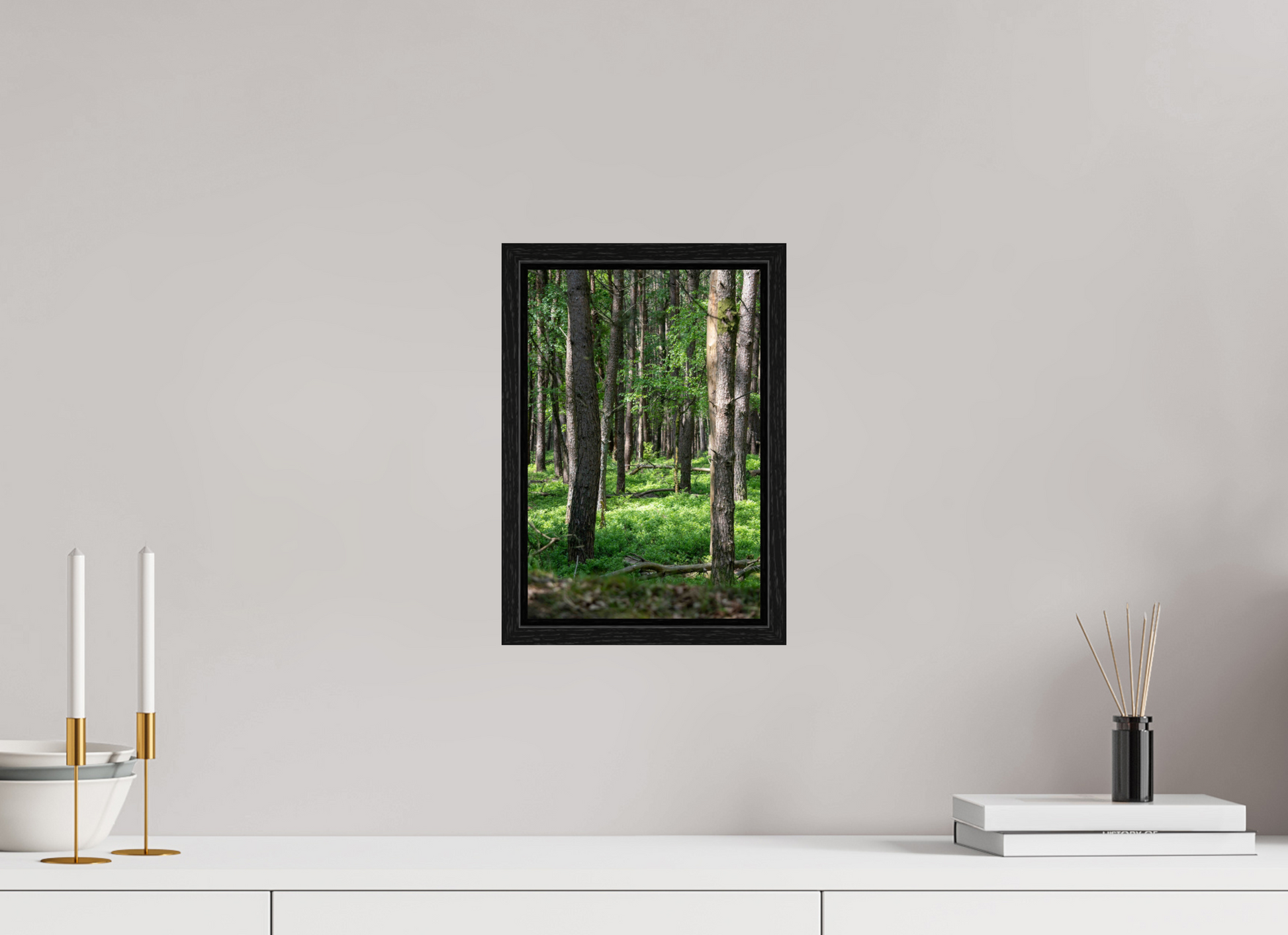 20 x 30 cm, Floater Frame Forest Stillness