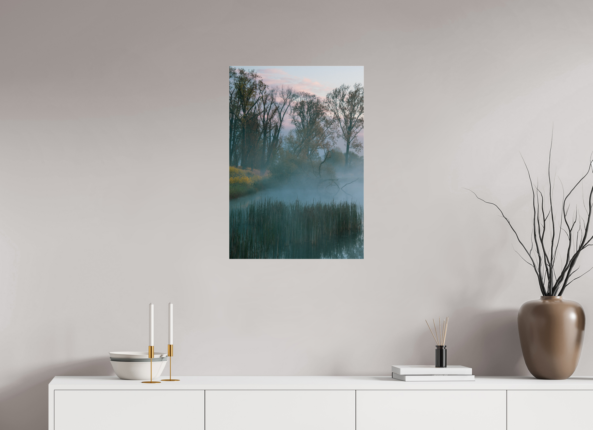50 x 71,7 cm, Photo Print Under Acrylic Glass Veil of Silence