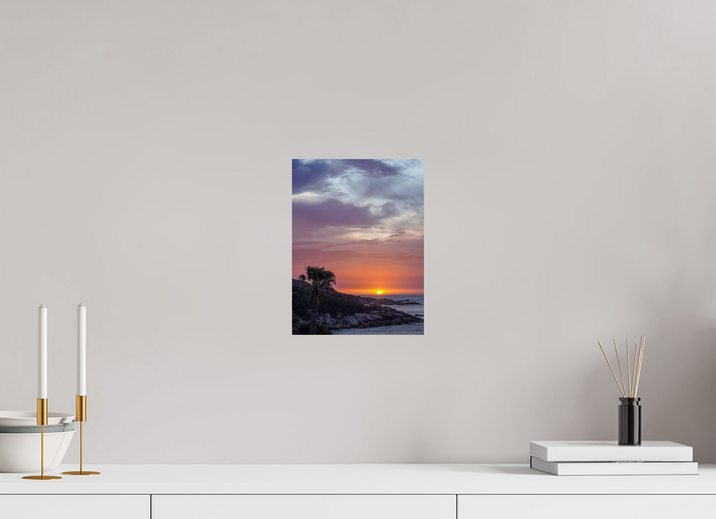 21 x 28 cm, Photo Print On Fuji Crystal DP II Sunset Camps Bay