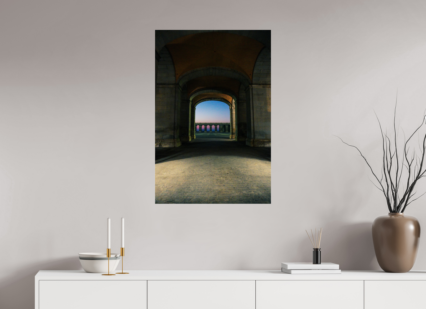 60 x 90 cm, Photo Print Under Acrylic Glass Madrid view