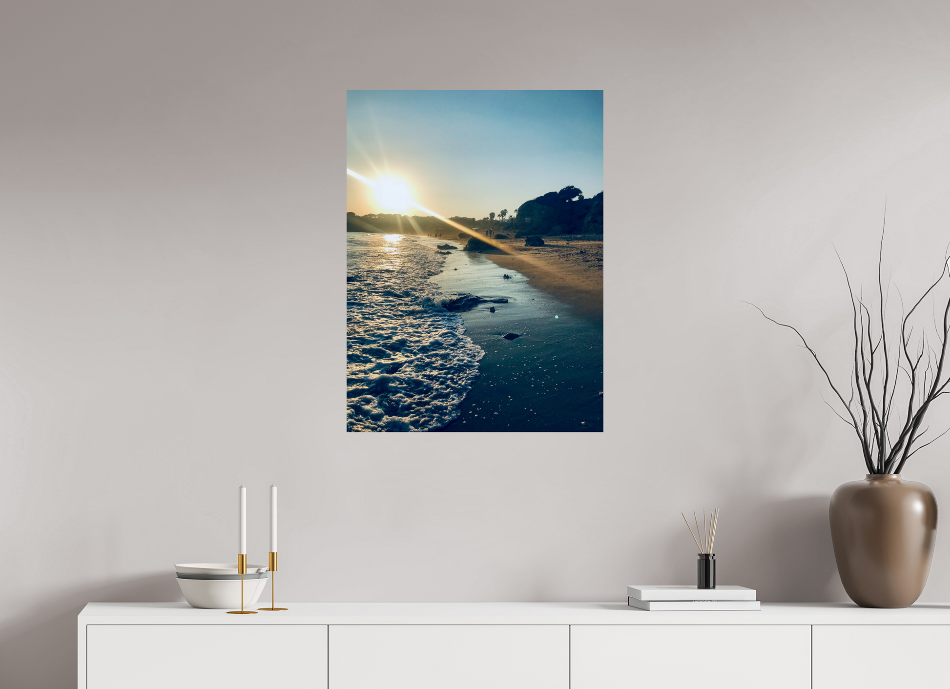 60 x 80 cm, Photo Print On Fuji Crystal DP II Algarve sunset