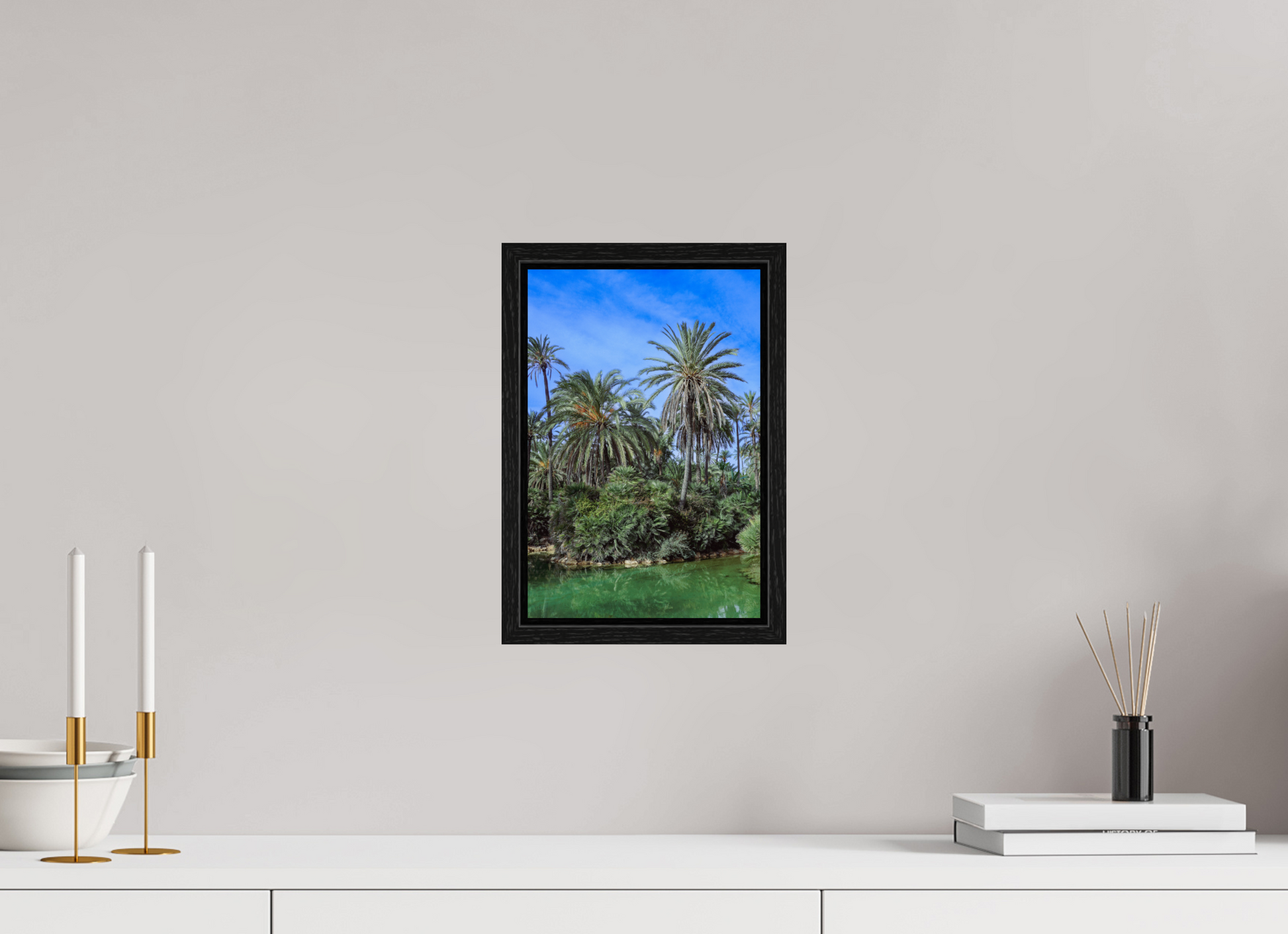 20 x 30 cm, Floater Frame Las palmeras