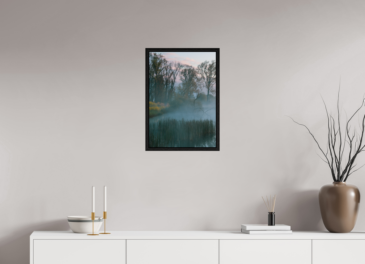 40 x 57,3 cm, Floater Frame Veil of Silence