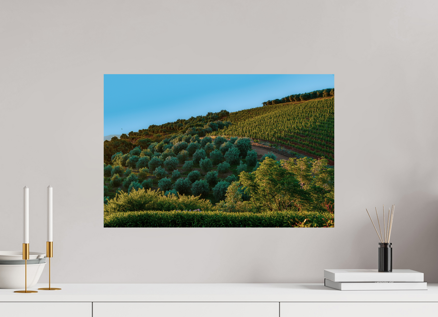 60 x 40 cm, Photo Print On Fuji Crystal DP II Stellenbosch fields