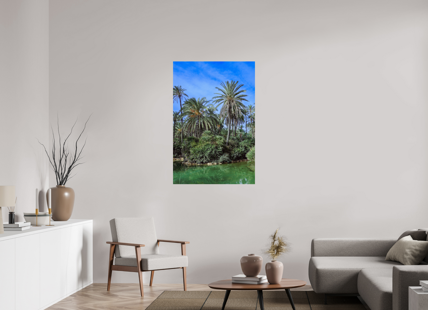 80 x 120 cm, Photo Print On Fuji Crystal DP II Las palmeras