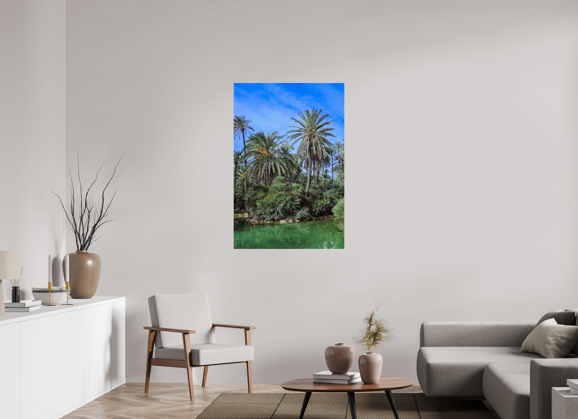 80 x 120 cm, Photo Print On Fuji Crystal DP II Las palmeras