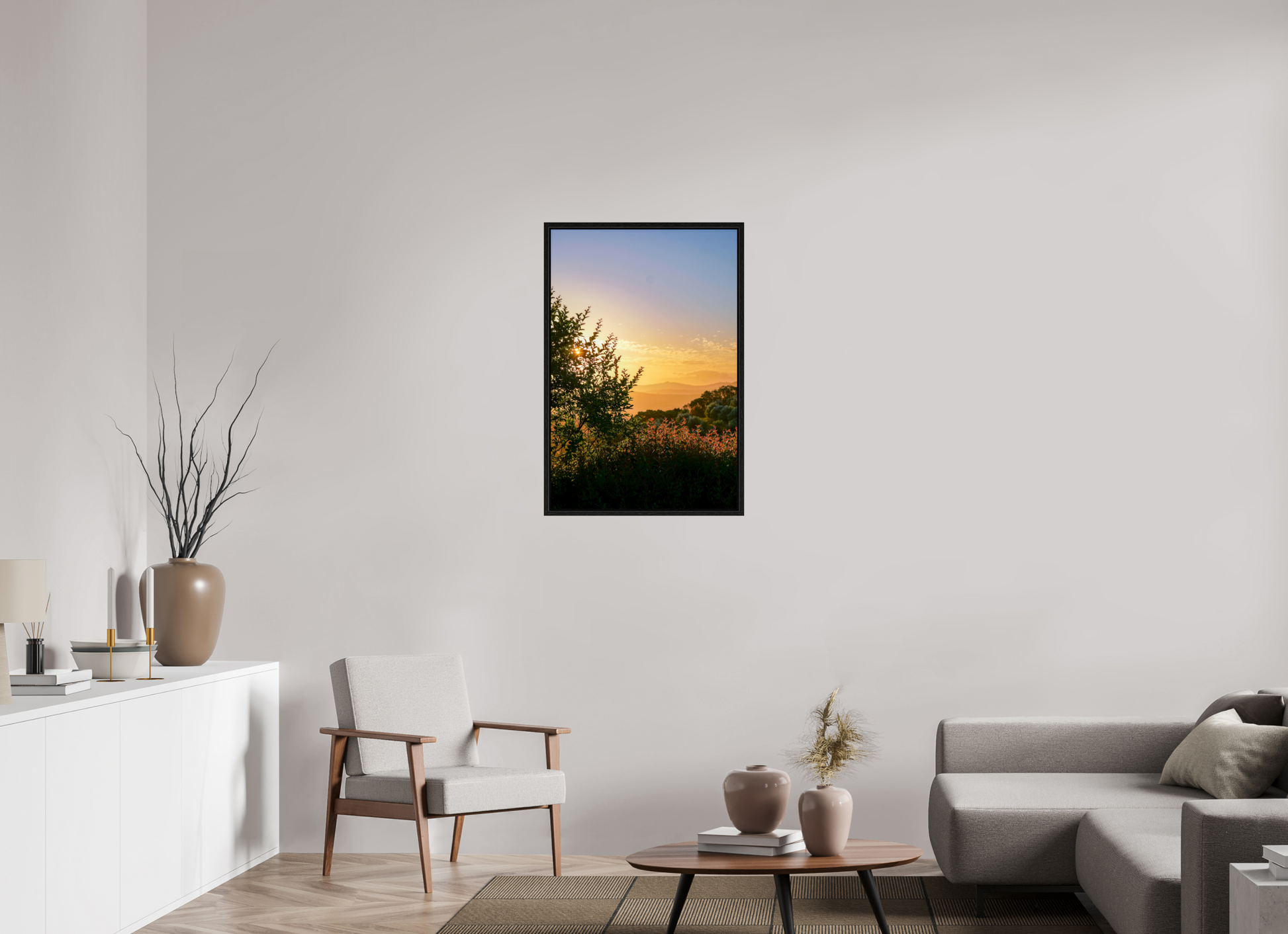 60 x 90 cm, Floater Frame Stellenbosch fields