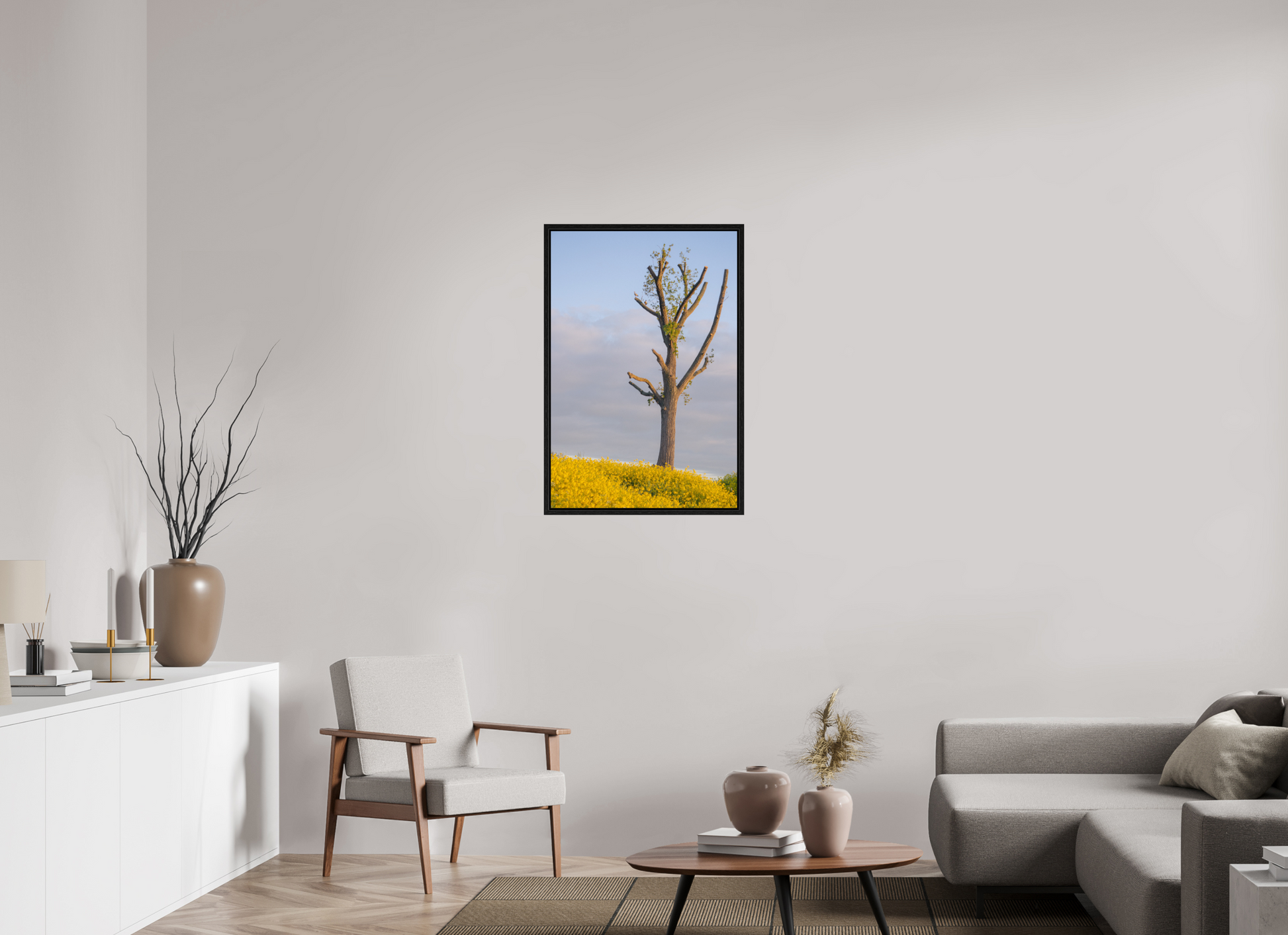 60 x 89,1 cm, Floater Frame The Quiet Tree