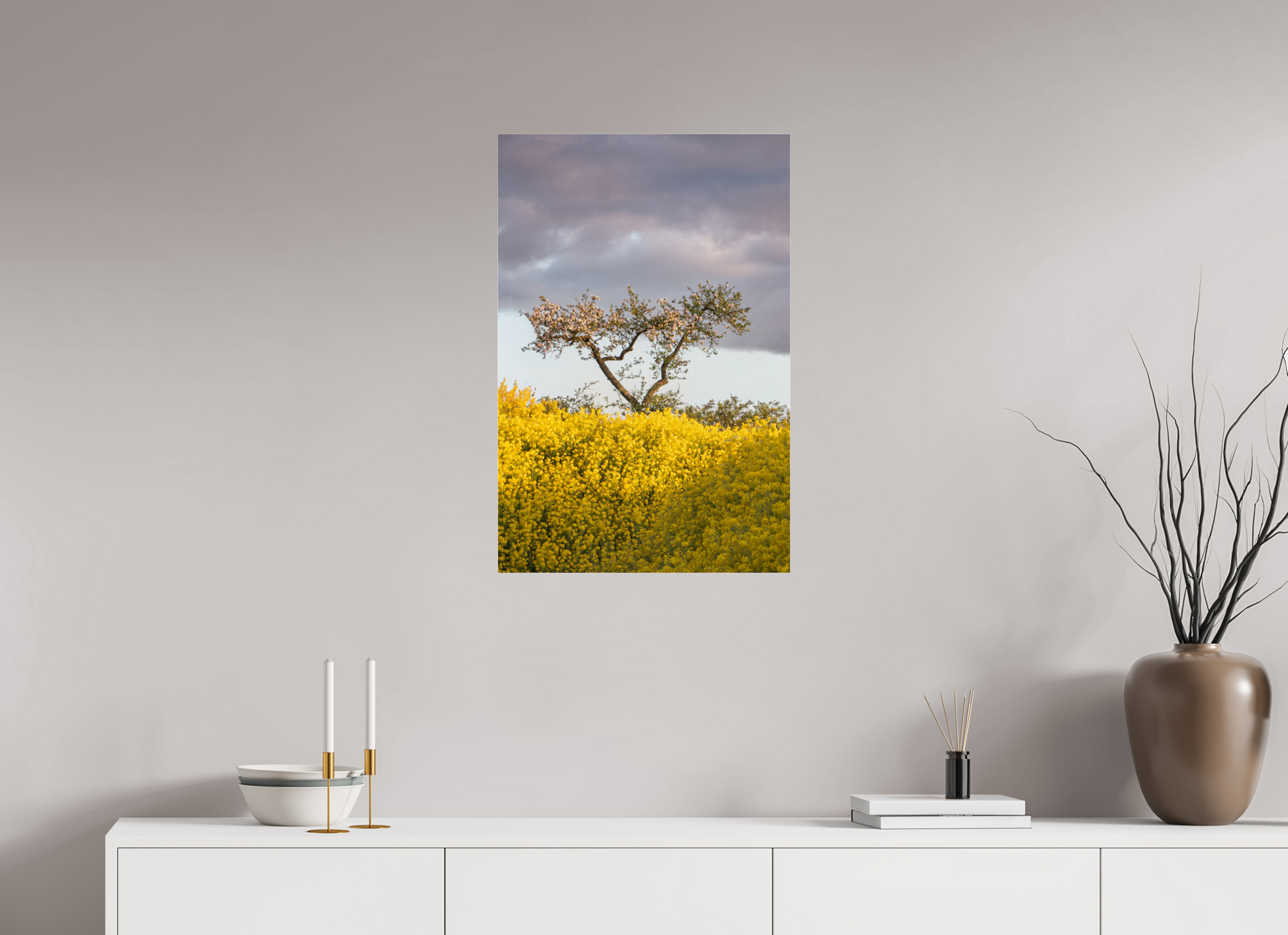 50 x 75 cm, Photo Print Under Acrylic Glass Blooming Against the Storm