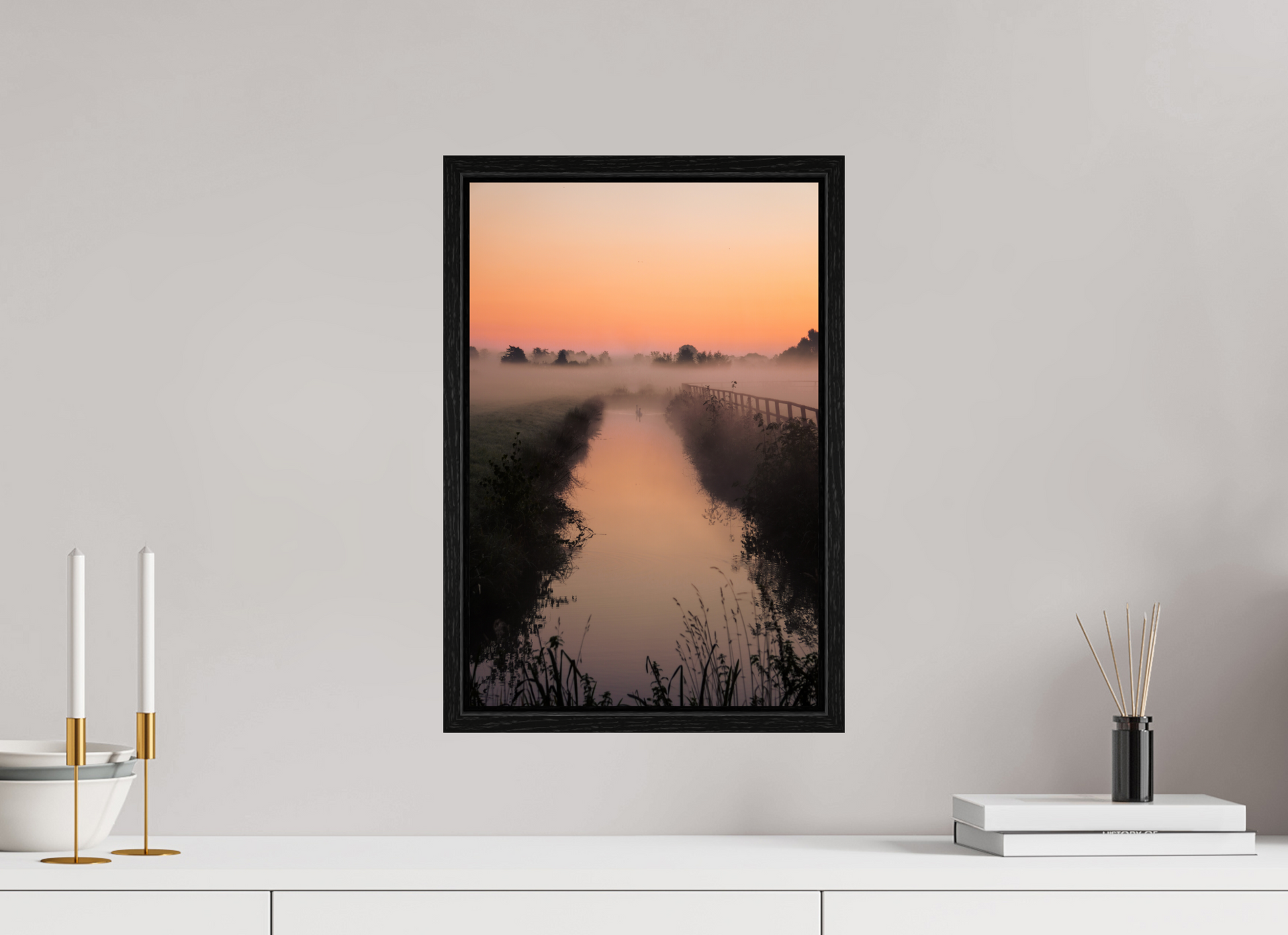 30 x 45 cm, Floater Frame Two Souls at Dawn