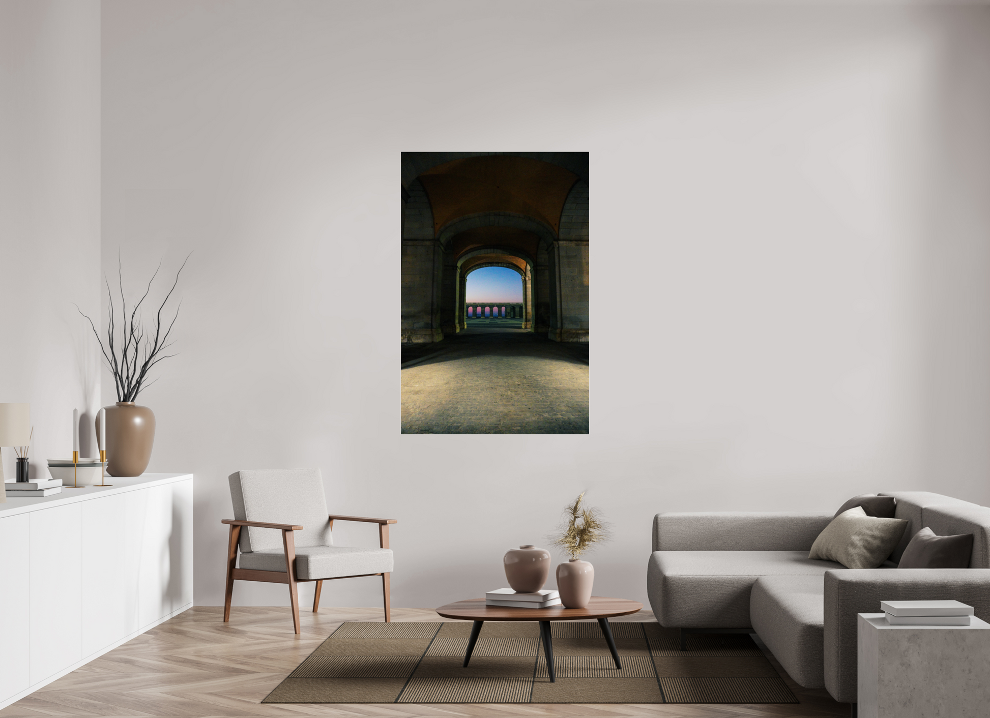 100 x 150 cm, Photo Print Under Acrylic Glass Madrid view