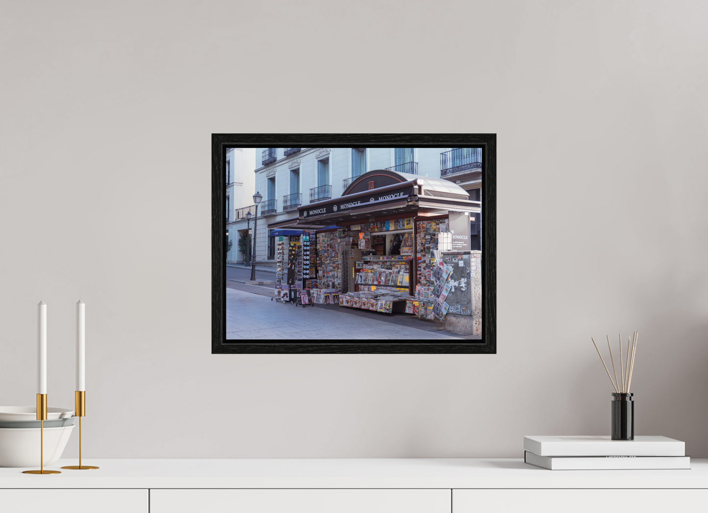 40 x 30 cm, Floater Frame Corner stand Madrid