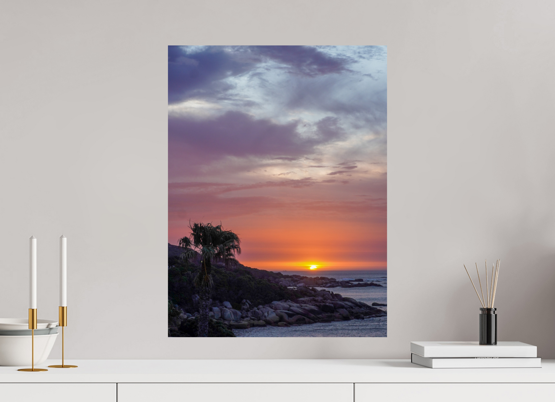 45 x 60 cm, Photo Print On Fuji Crystal DP II Sunset Camps Bay