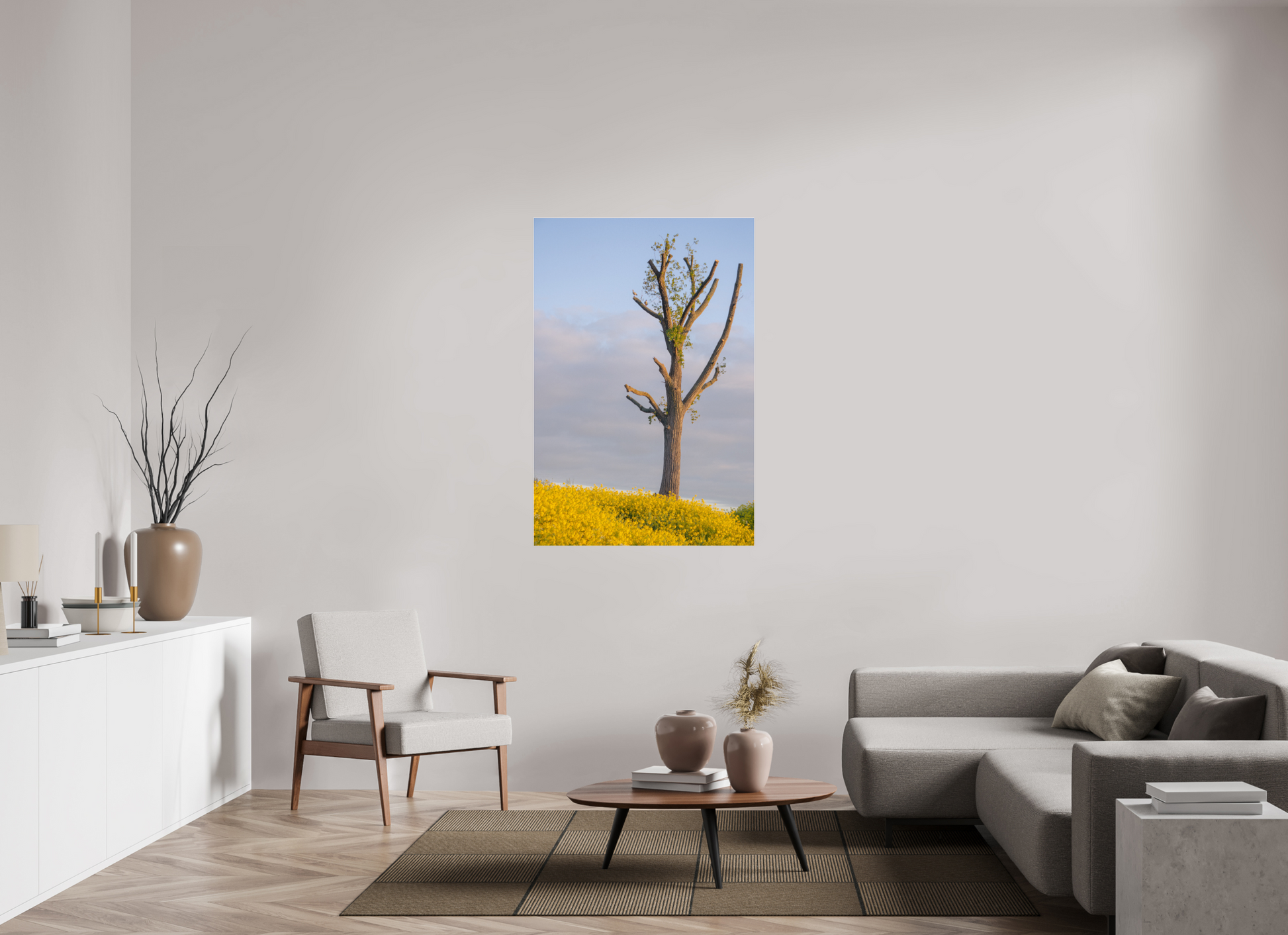 90 x 133,6 cm, Photo Print Under Acrylic Glass The Quiet Tree