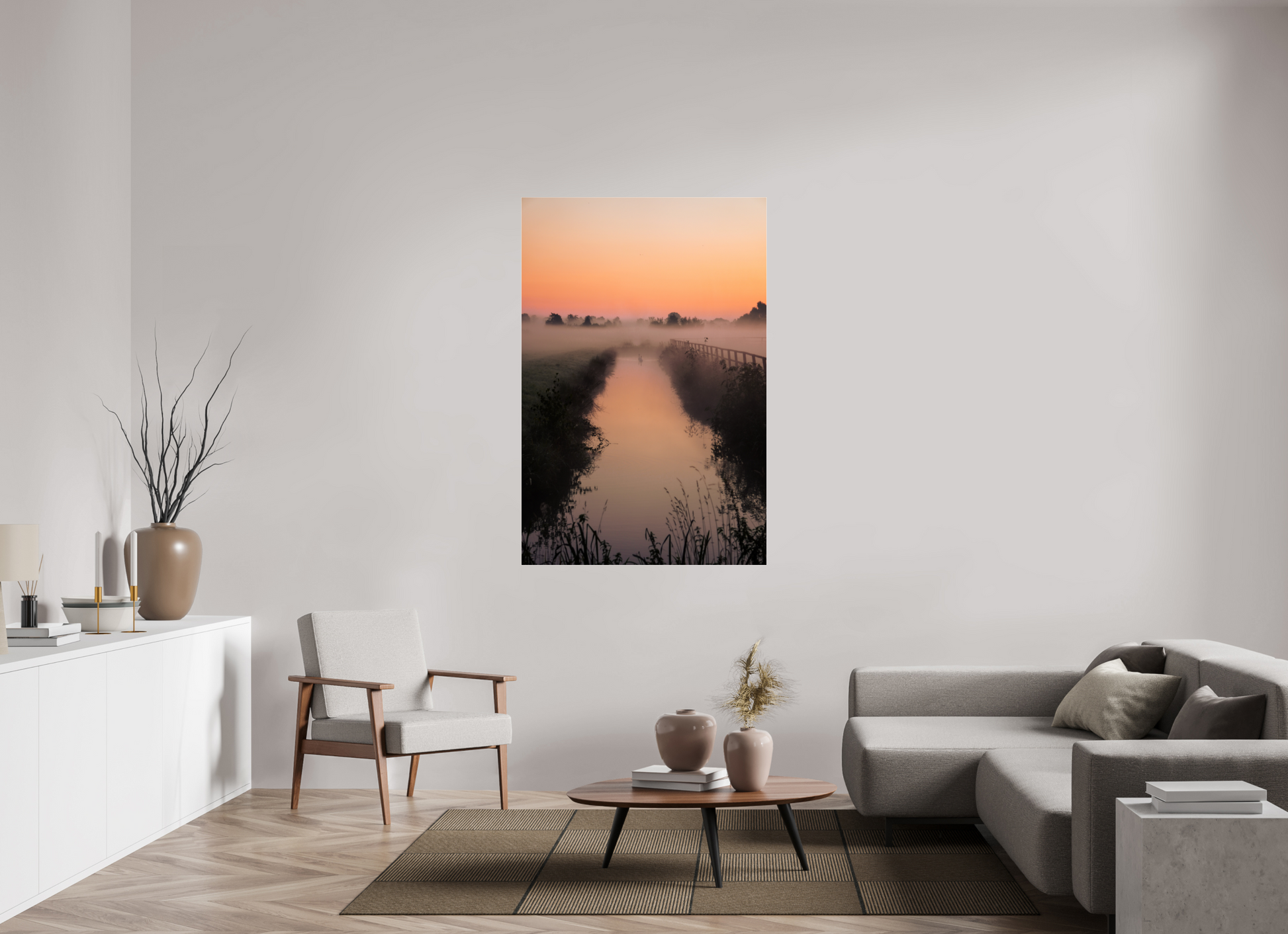 100 x 150 cm, Photo Print Under Acrylic Glass Two Souls at Dawn