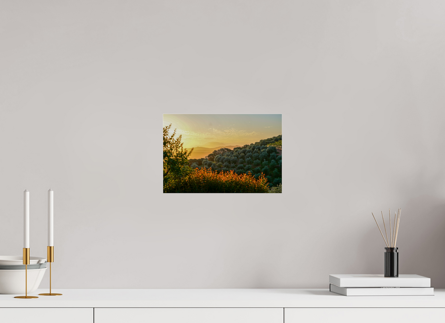 30 x 20 cm, Photo Print Under Acrylic Glass Stellenbosch fields