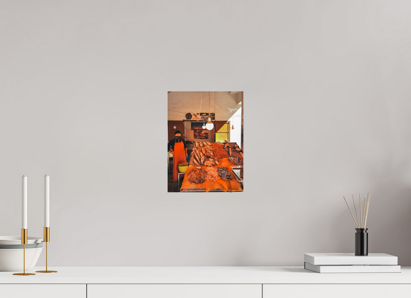 21 x 28 cm, Photo Print On Fuji Crystal DP II Fish in Palermo