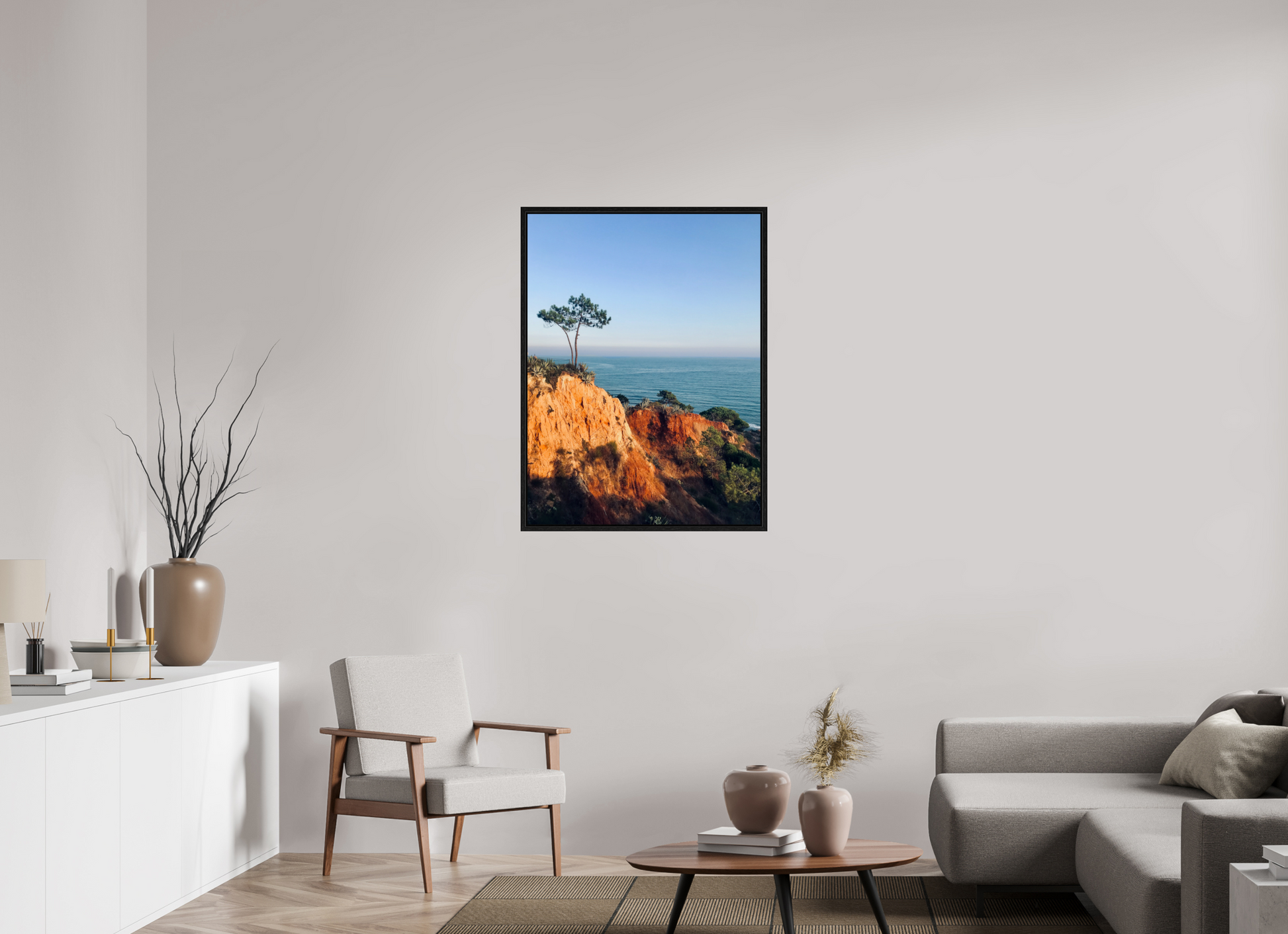 75 x 100 cm, Floater Frame Algarve sunset