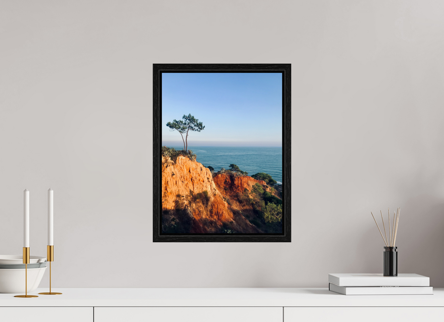 30 x 40 cm, Floater Frame Algarve sunset