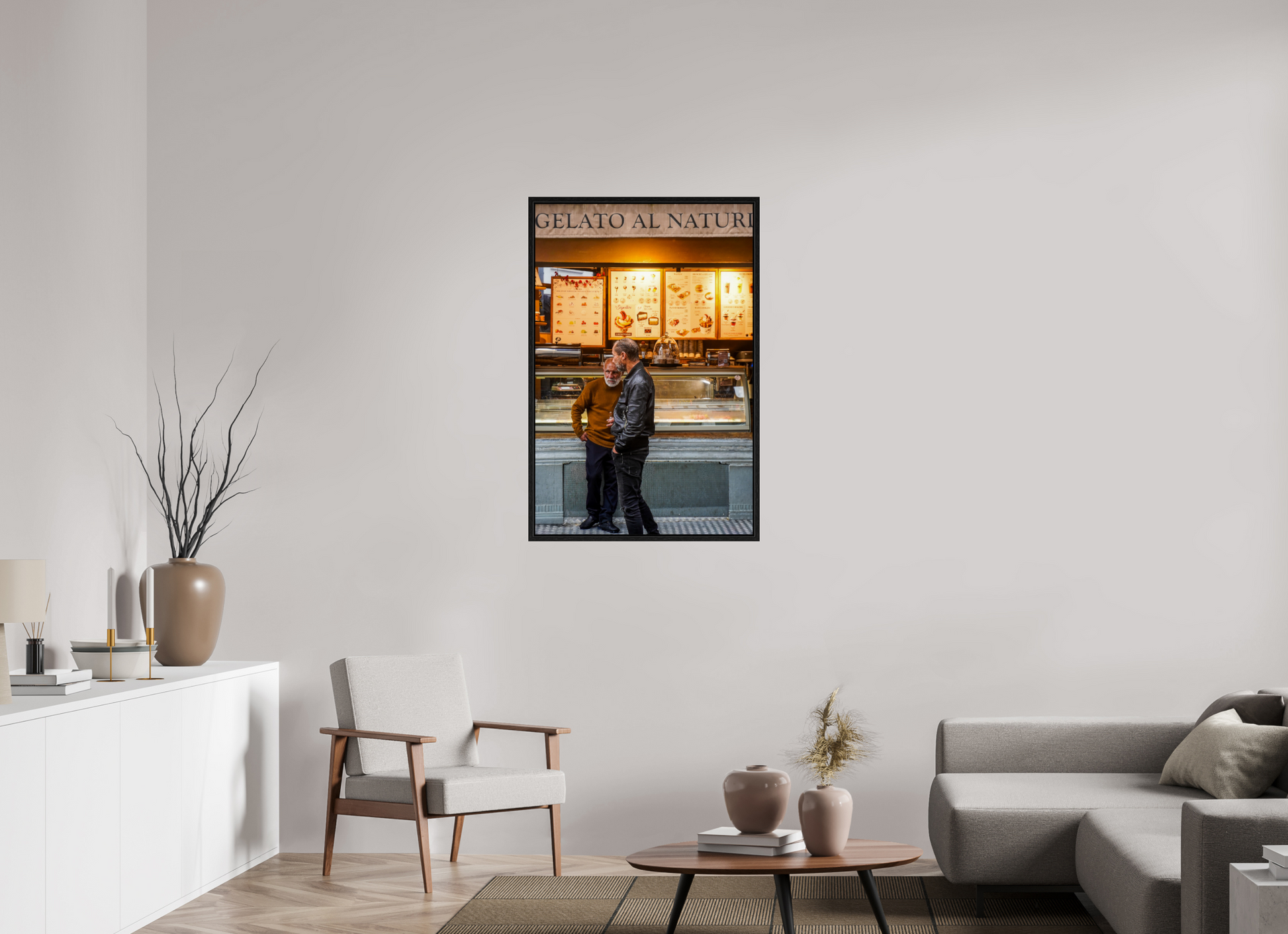 70 x 106,4 cm, Floater Frame Gelato in Antwerp