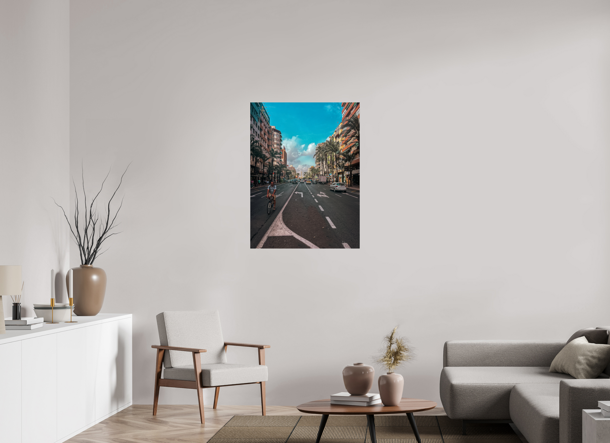 75 x 100 cm, Photo Print On Fuji Crystal DP II The streets of Alicante