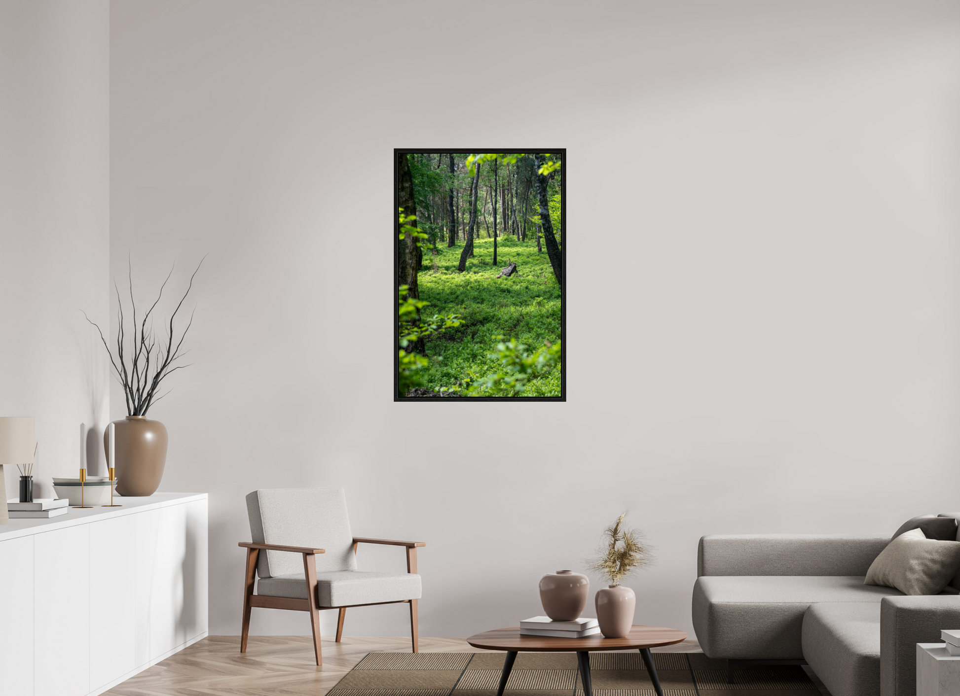 70 x 105 cm, Floater Frame The Forest Heart