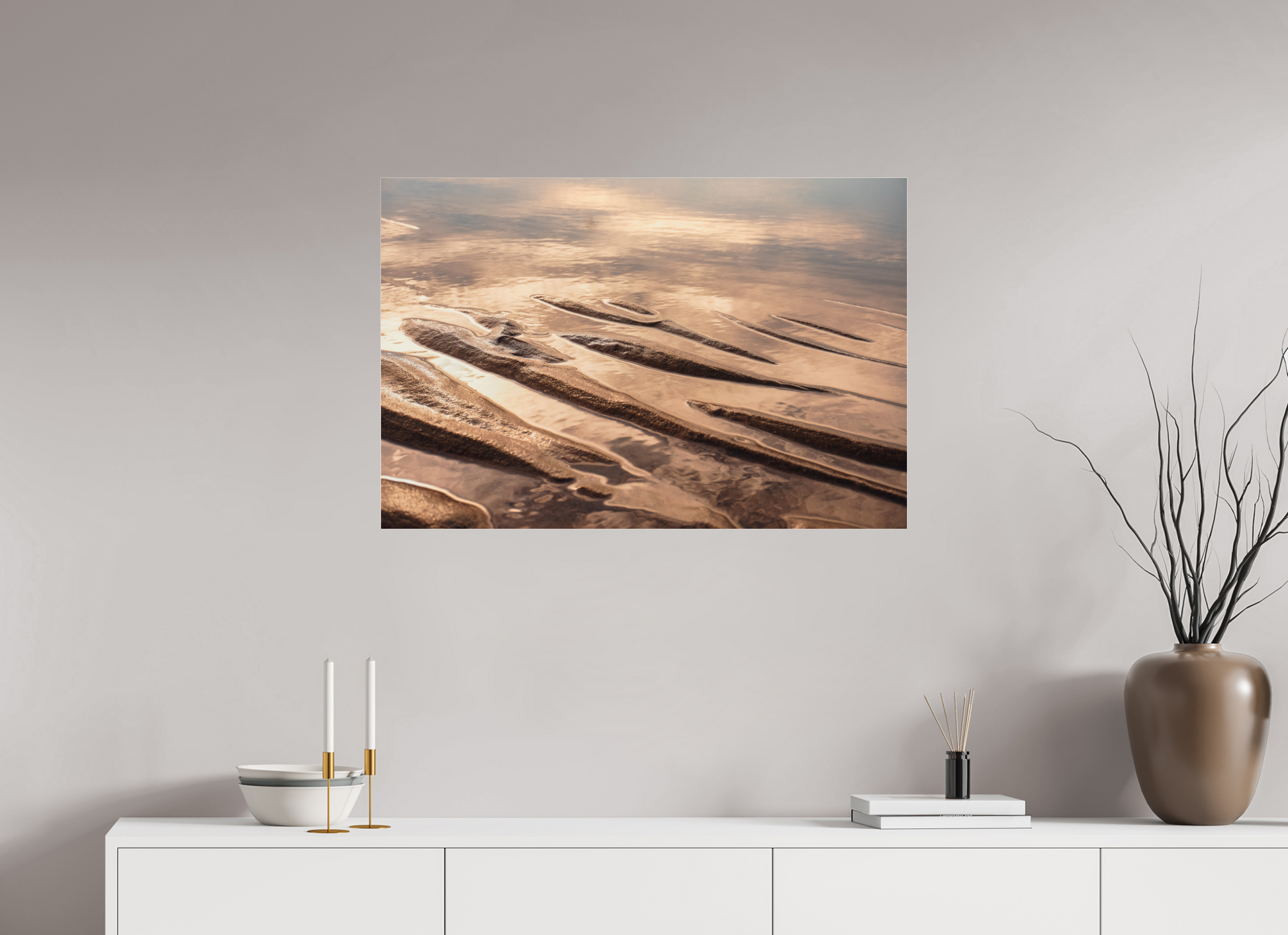 90 x 60 cm, Photo Print Under Acrylic Glass Sand ridge