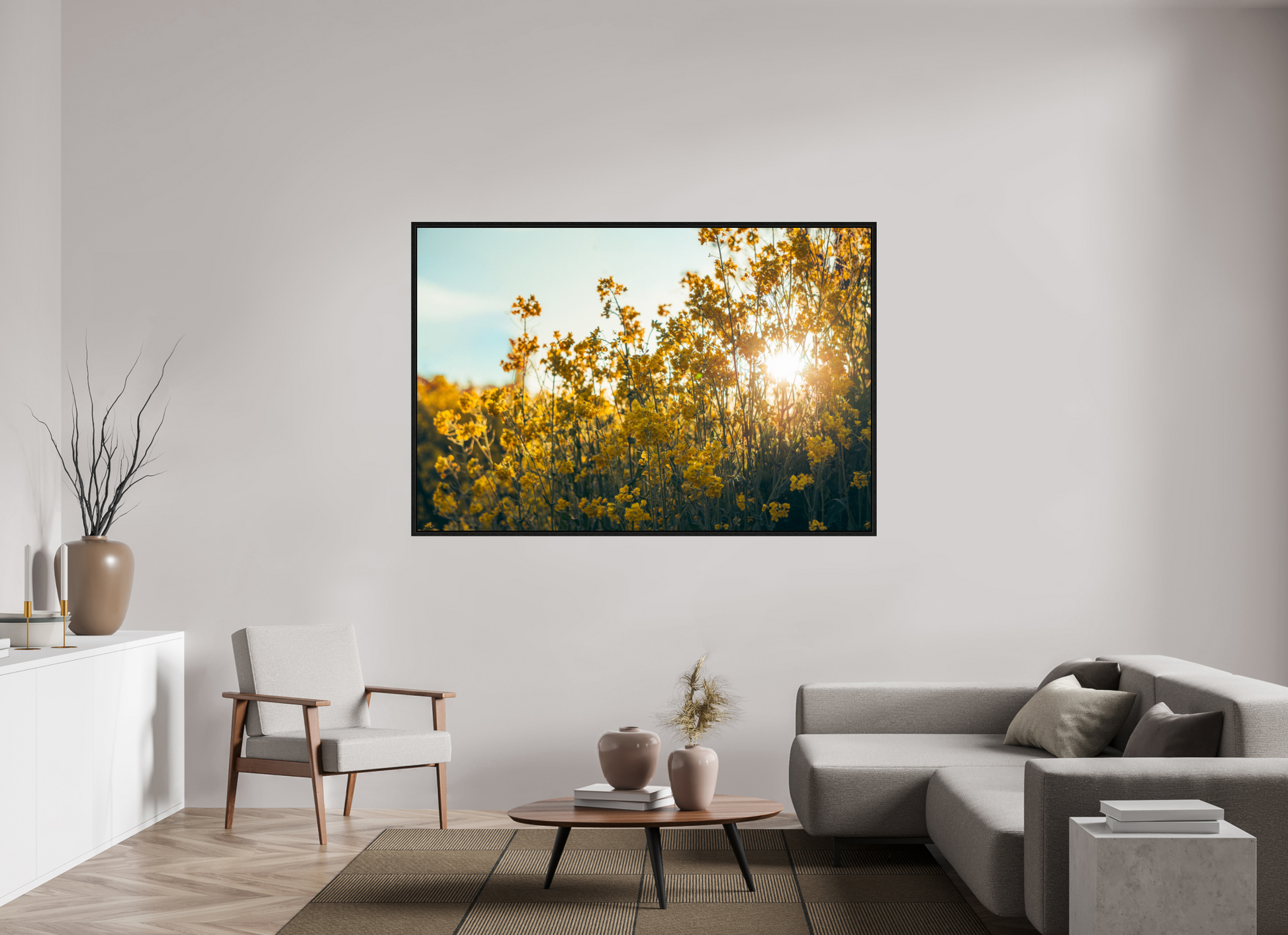 180 x 120 cm, Floater Frame Springlight