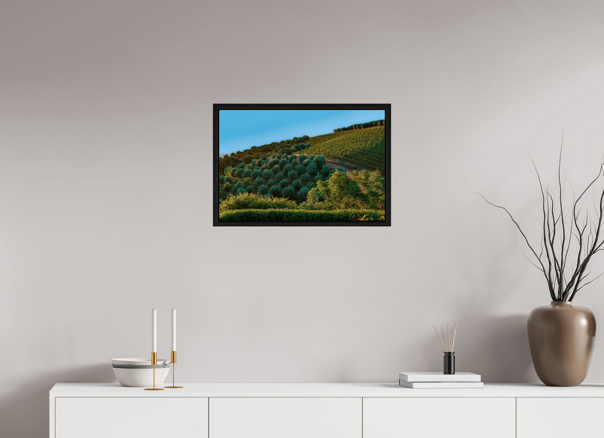 60 x 40 cm, Floater Frame Stellenbosch fields