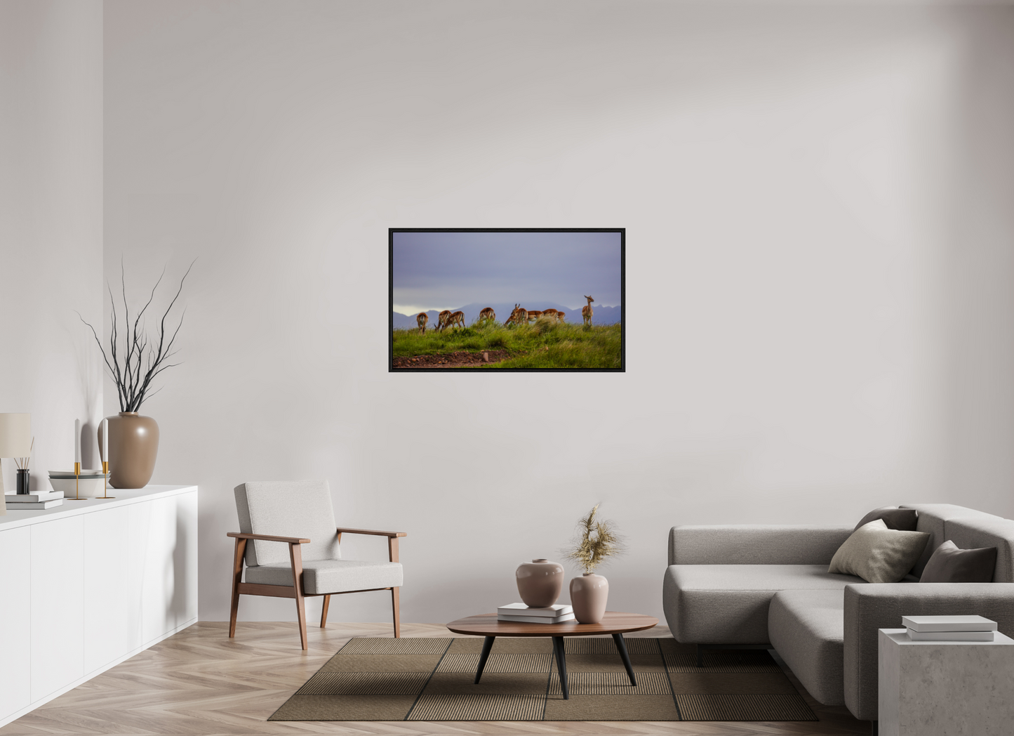 117,9 x 70 cm, Floater Frame Gondwana