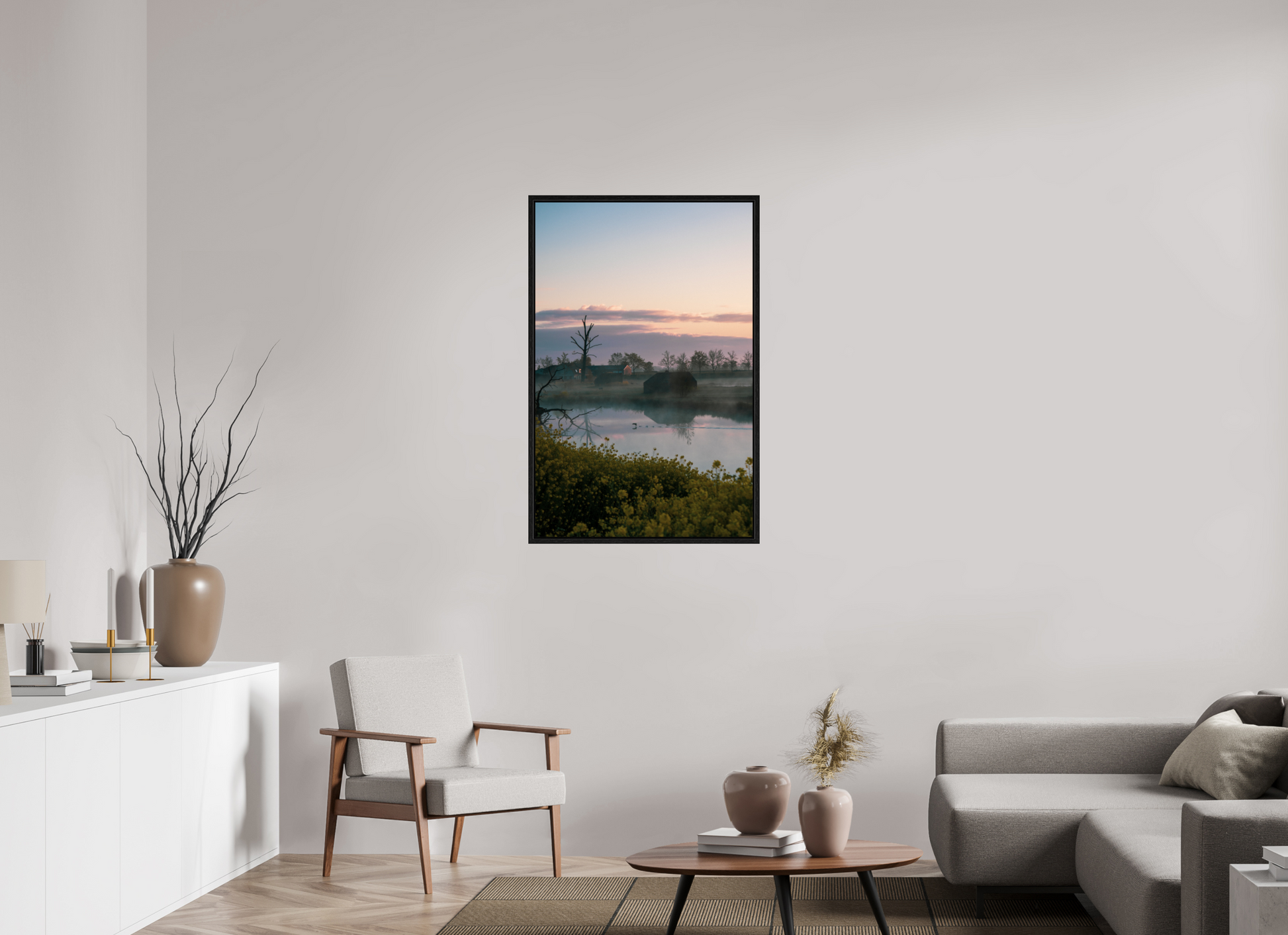70 x 107,6 cm, Floater Frame The Quiet Crossing