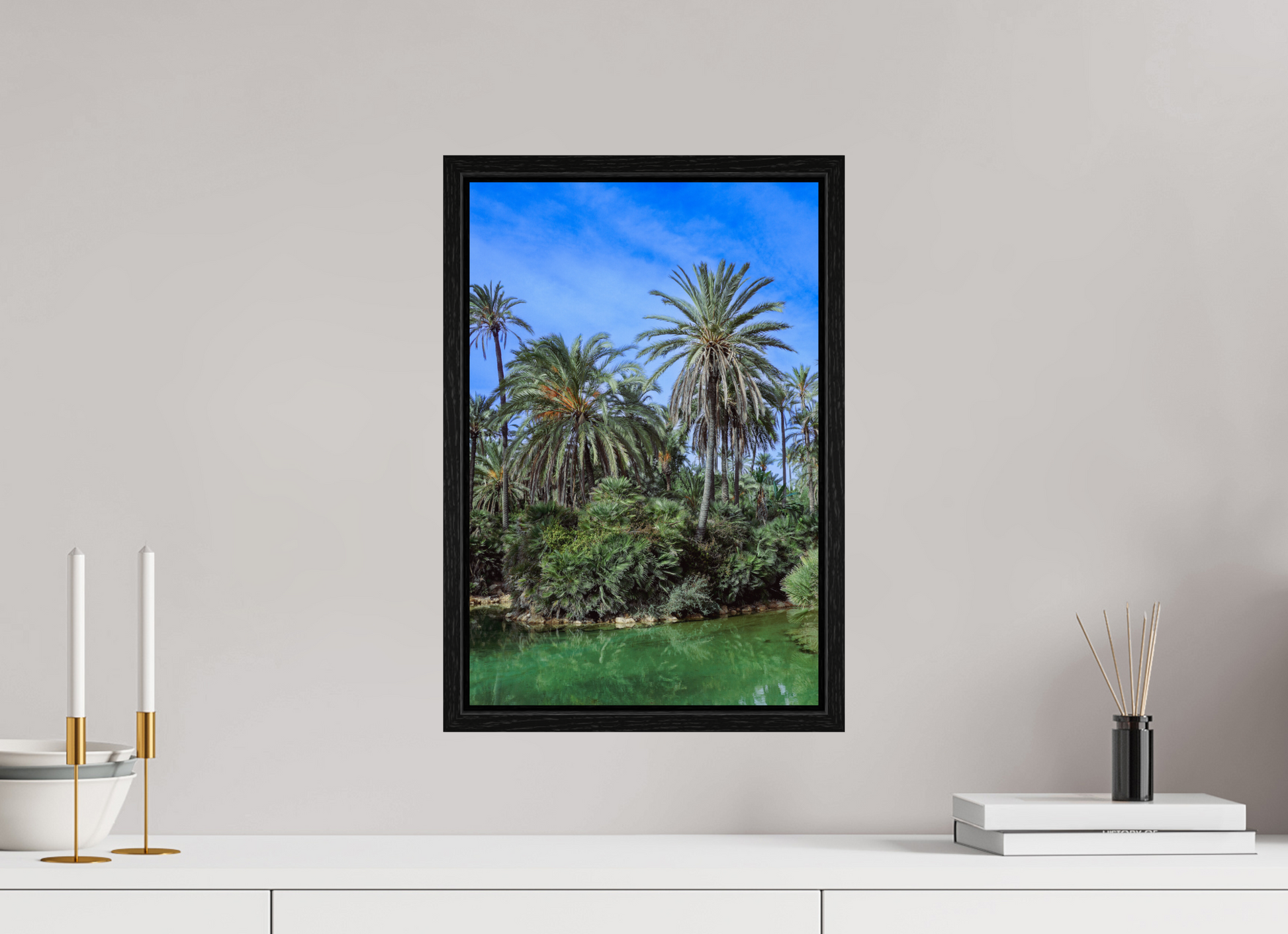 30 x 45 cm, Floater Frame Las palmeras