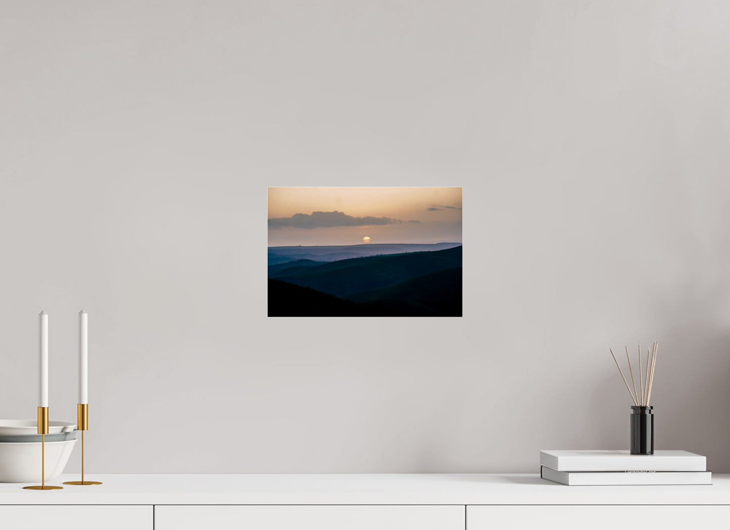30 x 20 cm, Photo Print Under Acrylic Glass African Sunset