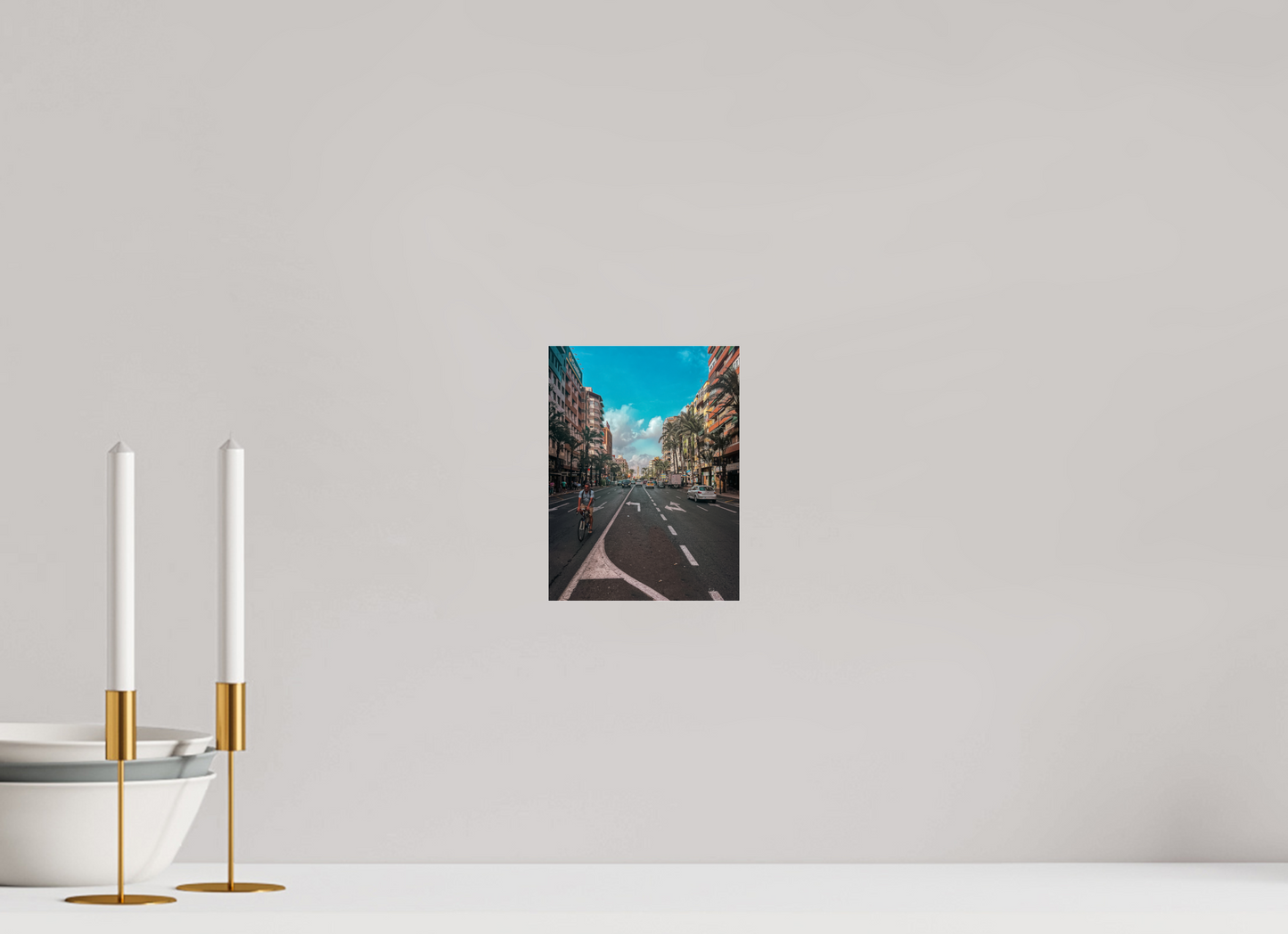 15 x 20 cm, Photo Print Under Acrylic Glass The streets of Alicante